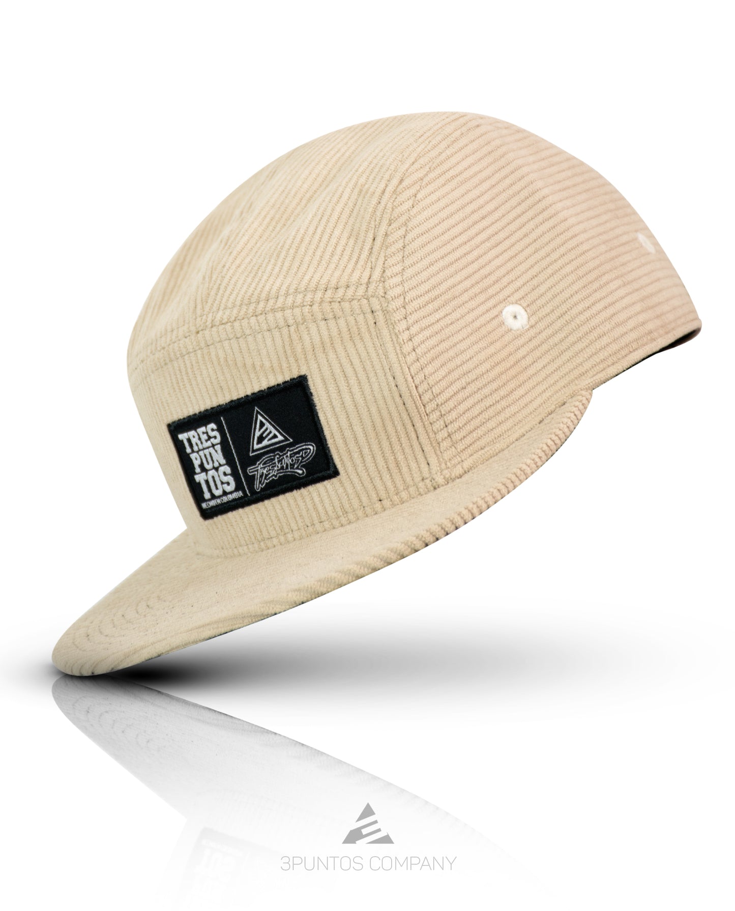 Gorra 5 Paneles Beige Pana