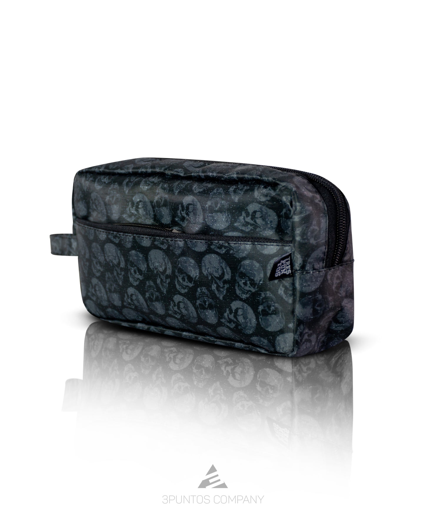 Cartuchera Calaveras Gris