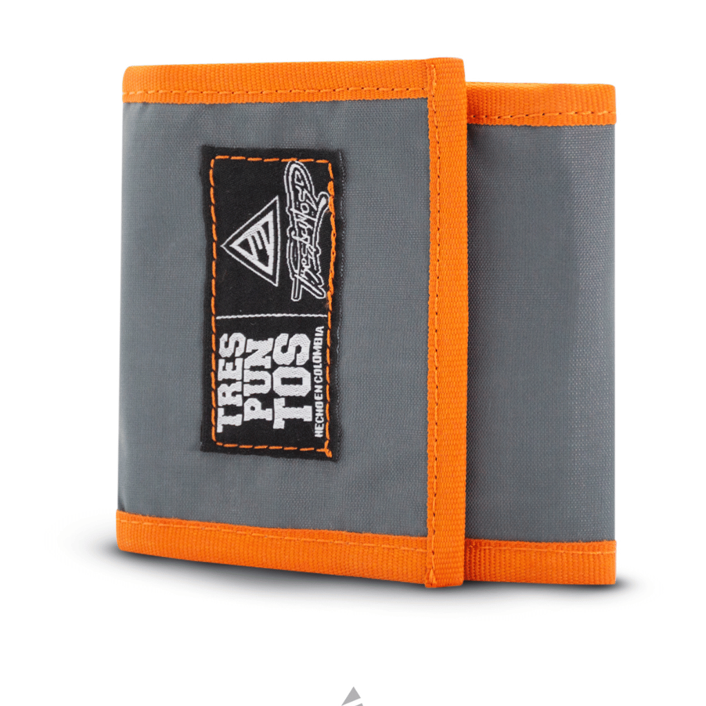 Billetera Inco Gris - Naranja - 3PUNTOS