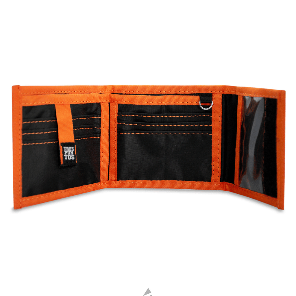 Billetera Inco Negra - Naranja - 3PUNTOS