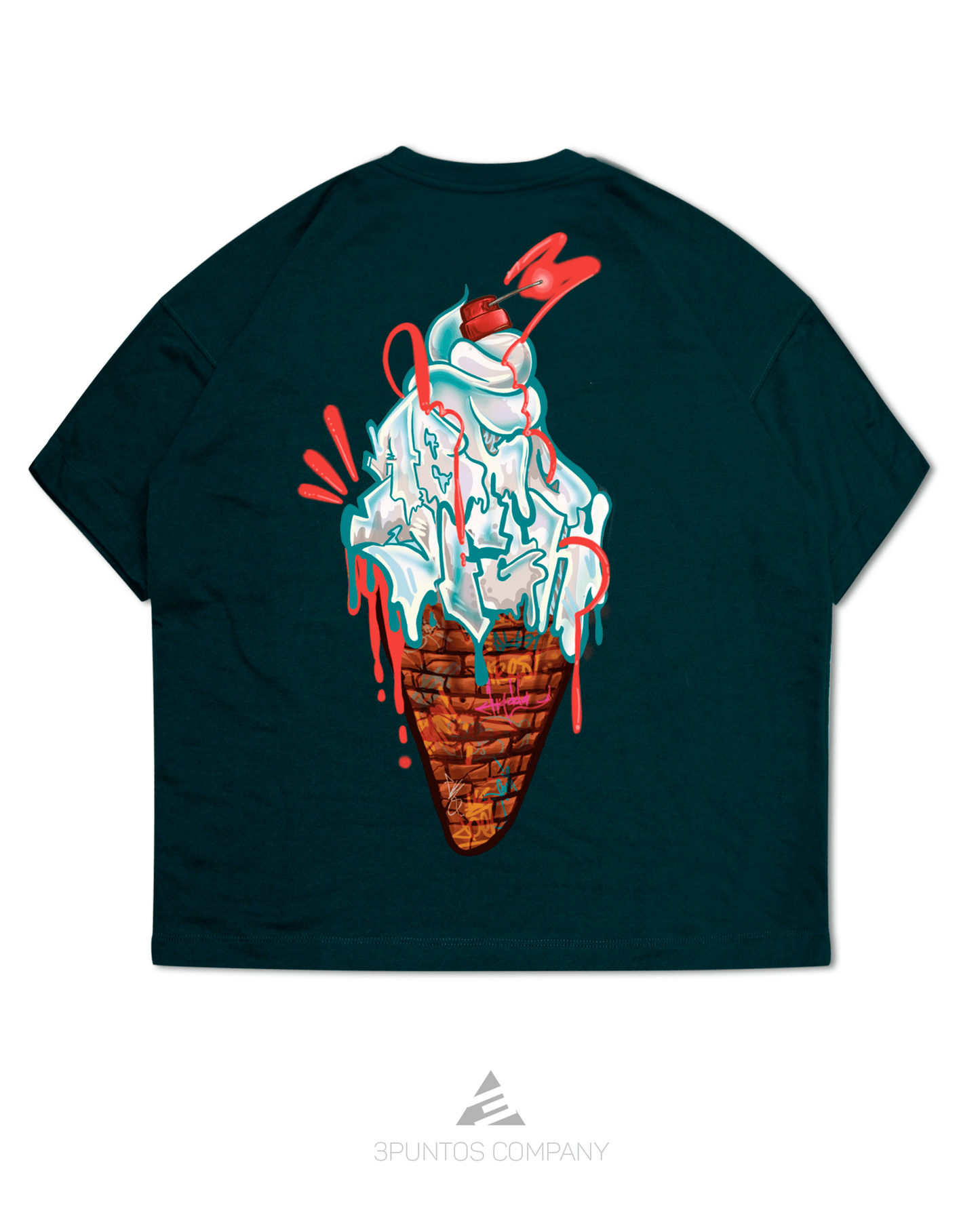 Camiseta Oversized Burda - Ice Cream - 3PUNTOS