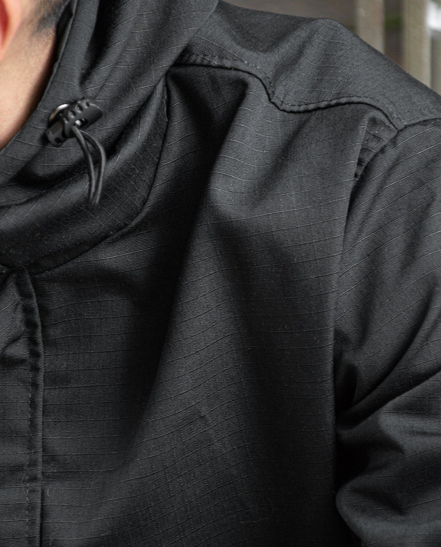 Chaqueta Canguro - Ripstop Negra - 3PUNTOS