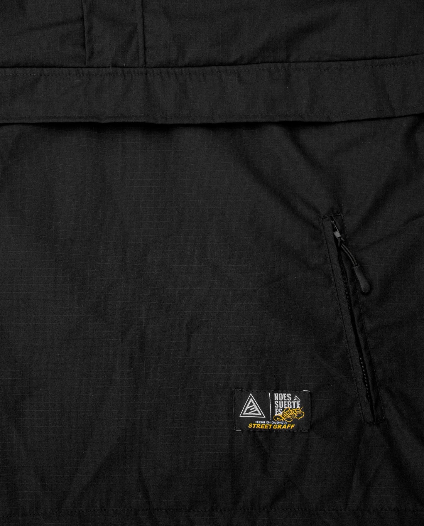 Chaqueta Canguro - Ripstop Negra - 3PUNTOS
