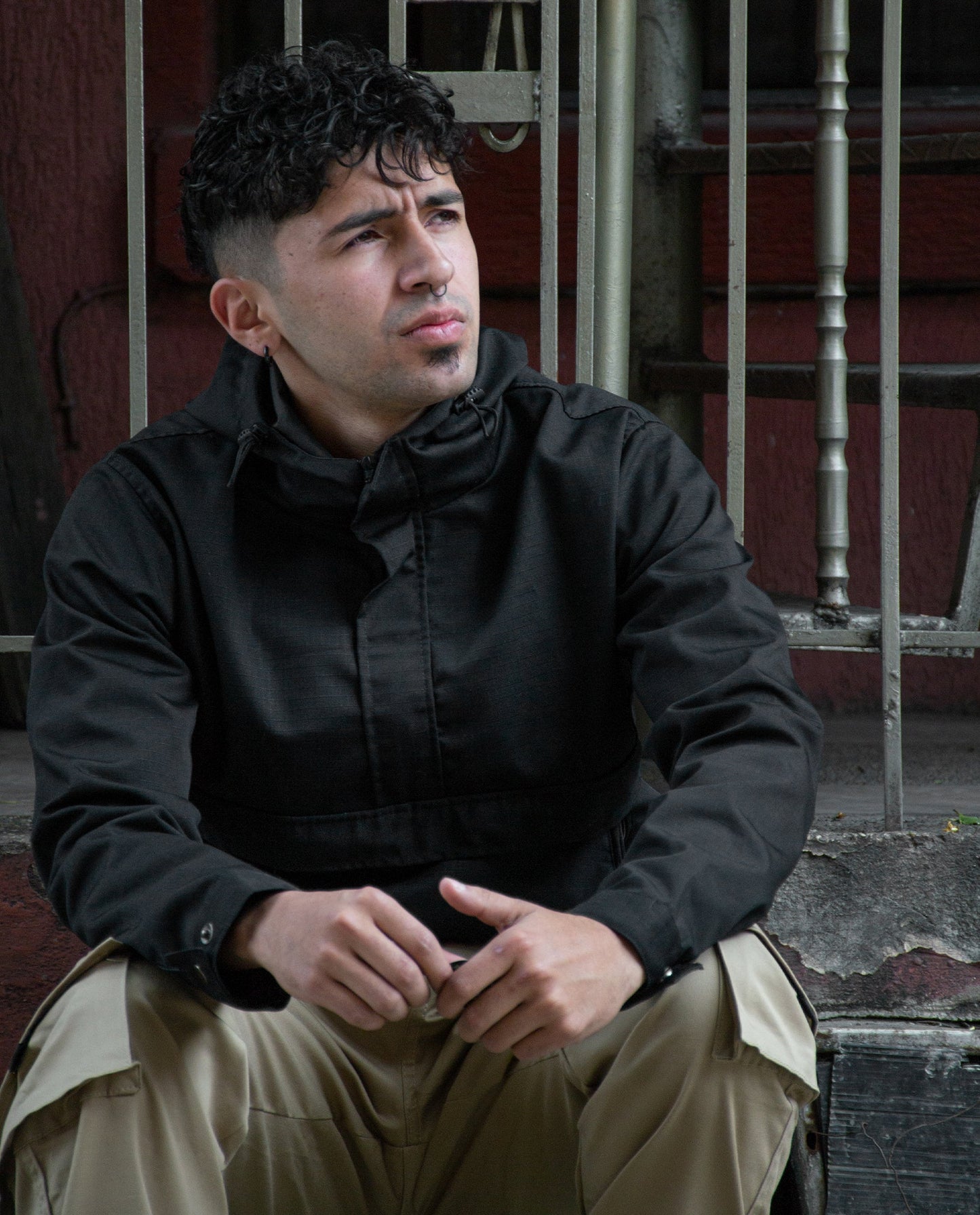 Chaqueta Canguro - Ripstop Negra - 3PUNTOS