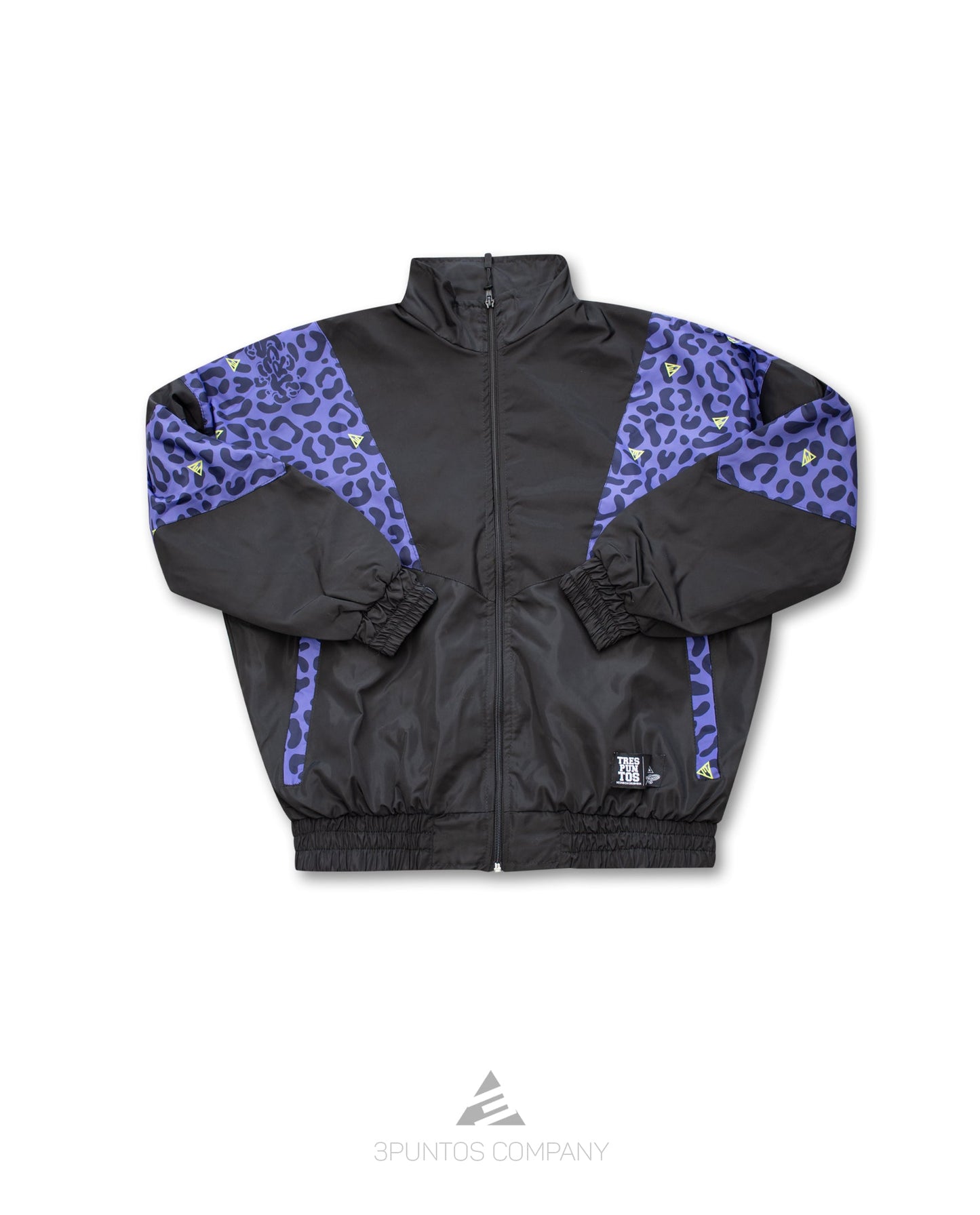 Chaqueta Crop Top Negro - Leopardo Mujer - 3PUNTOS