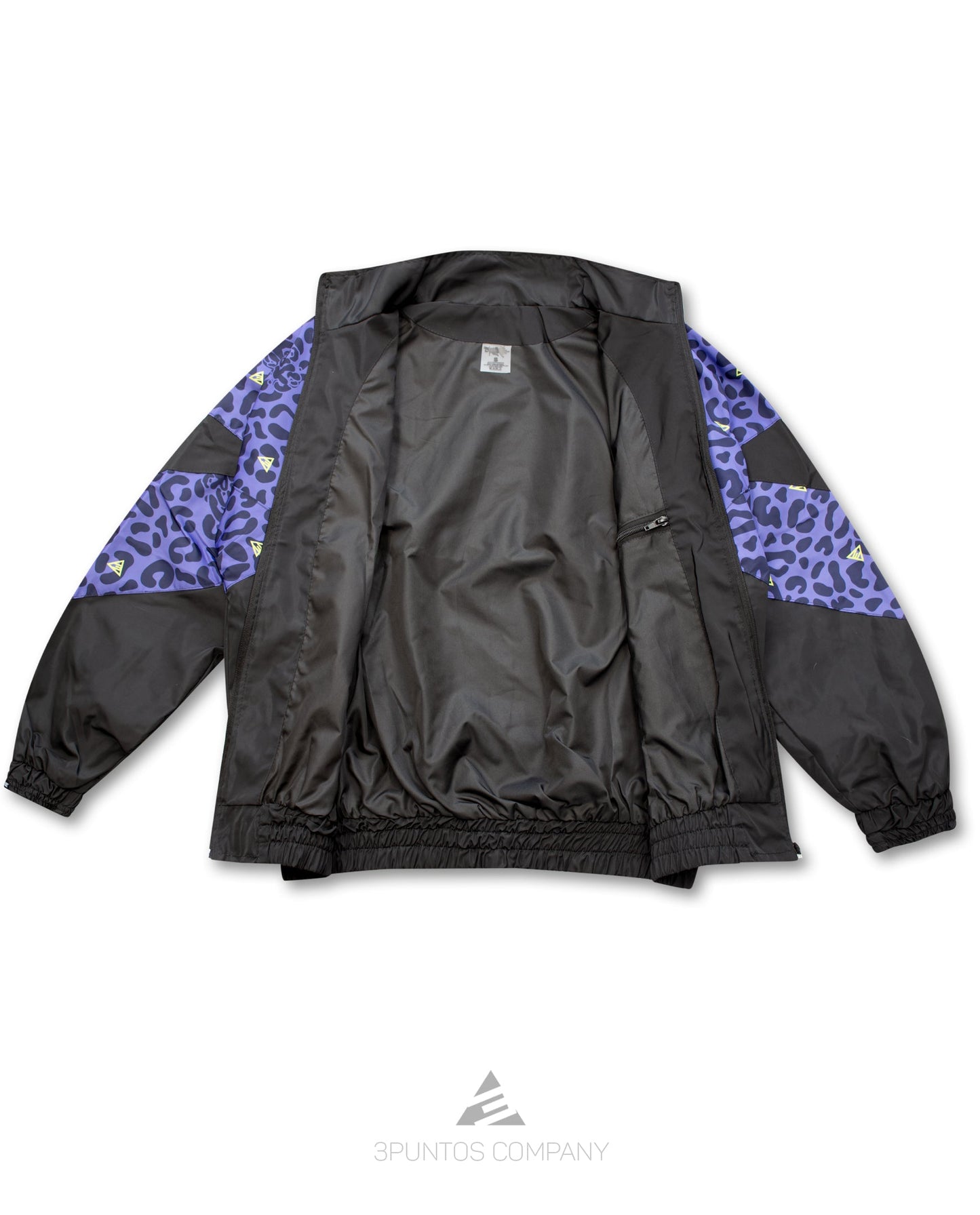 Chaqueta Crop Top Negro - Leopardo Mujer - 3PUNTOS