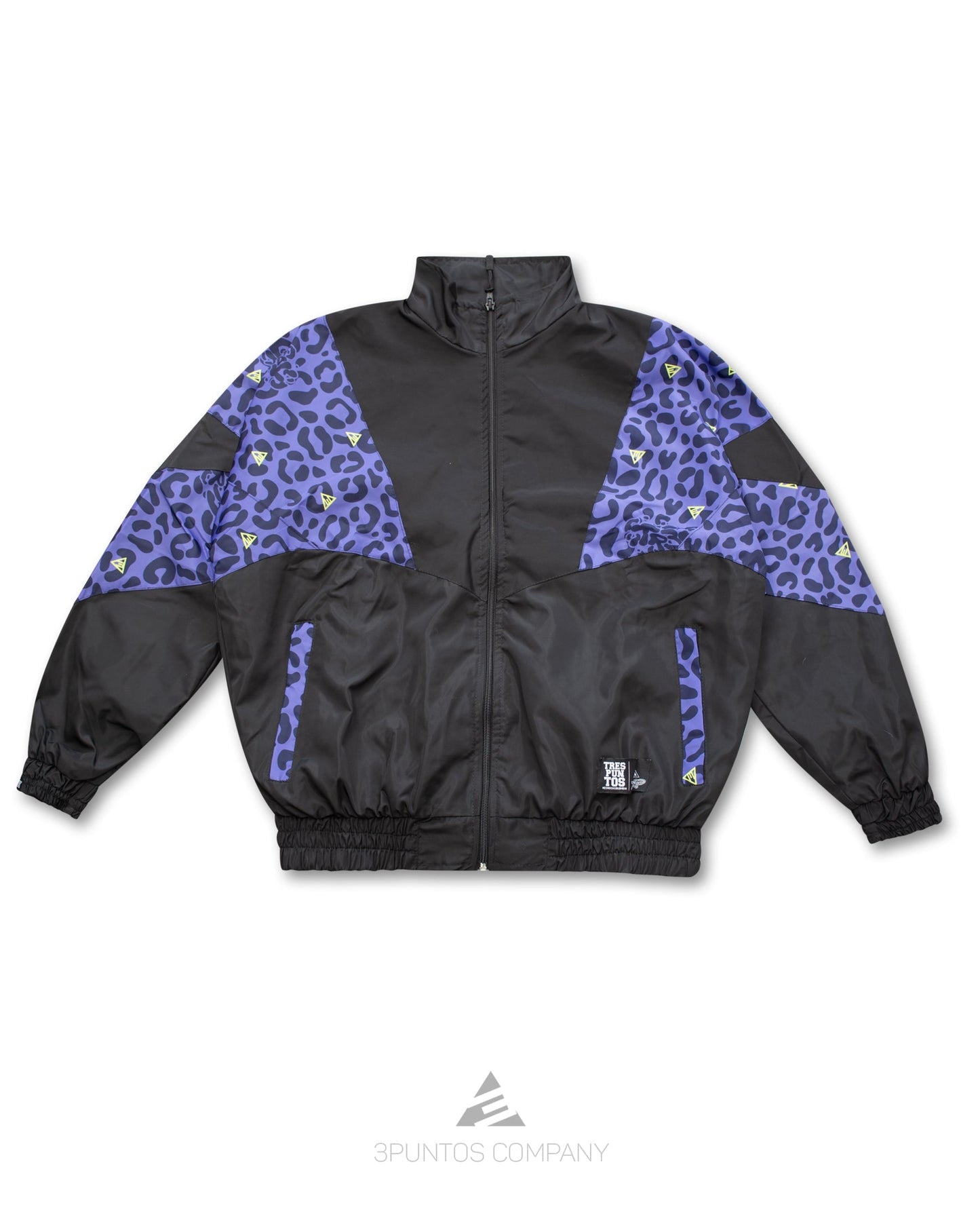 Chaqueta Crop Top Negro - Leopardo Mujer - 3PUNTOS
