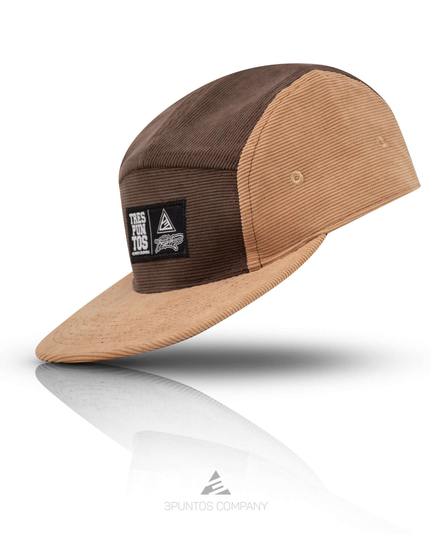 Gorra 5 Paneles Café claro - Café oscuro Pana - 3PUNTOS