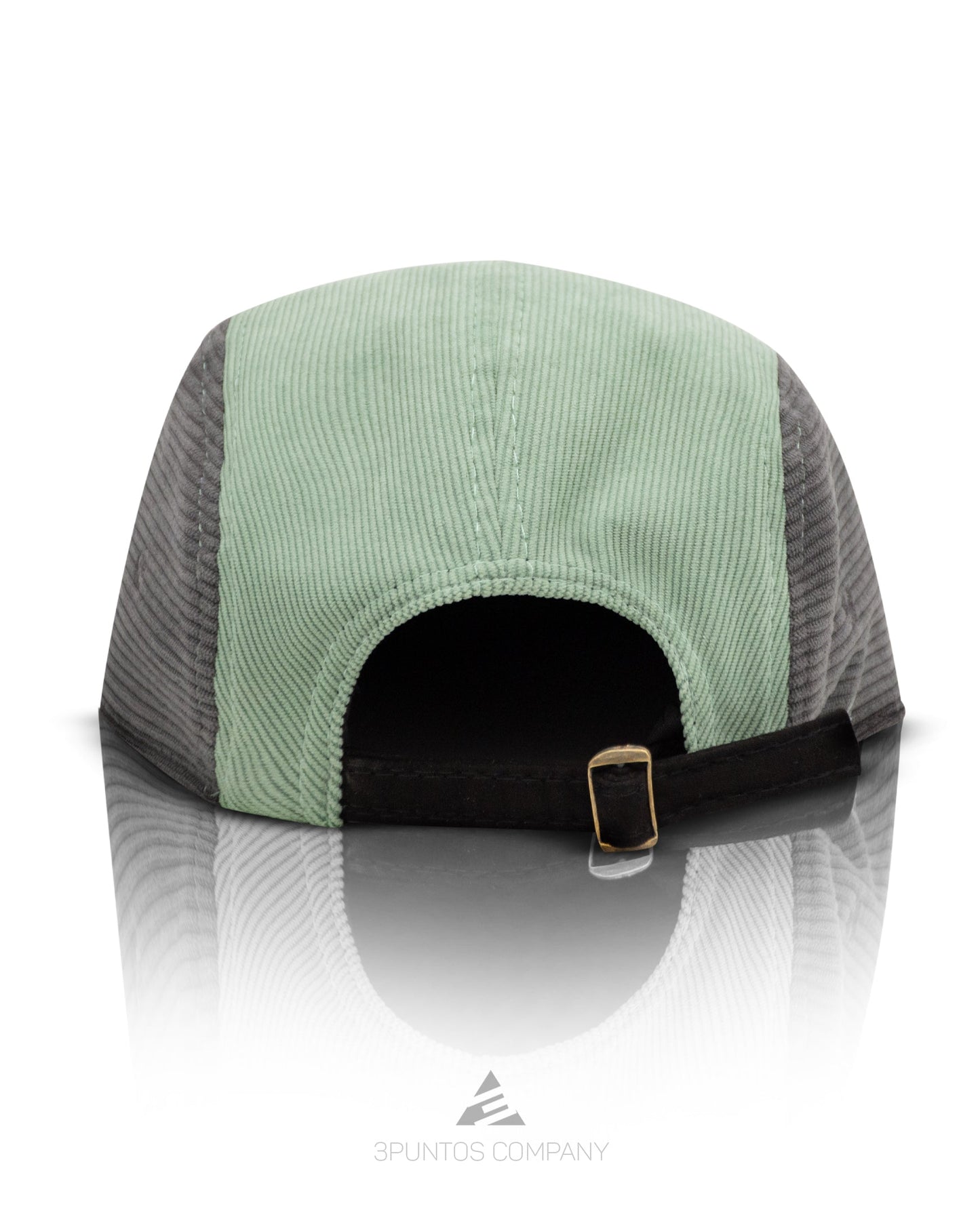 Gorra 5 Paneles Gris - Menta Pana - 3PUNTOS