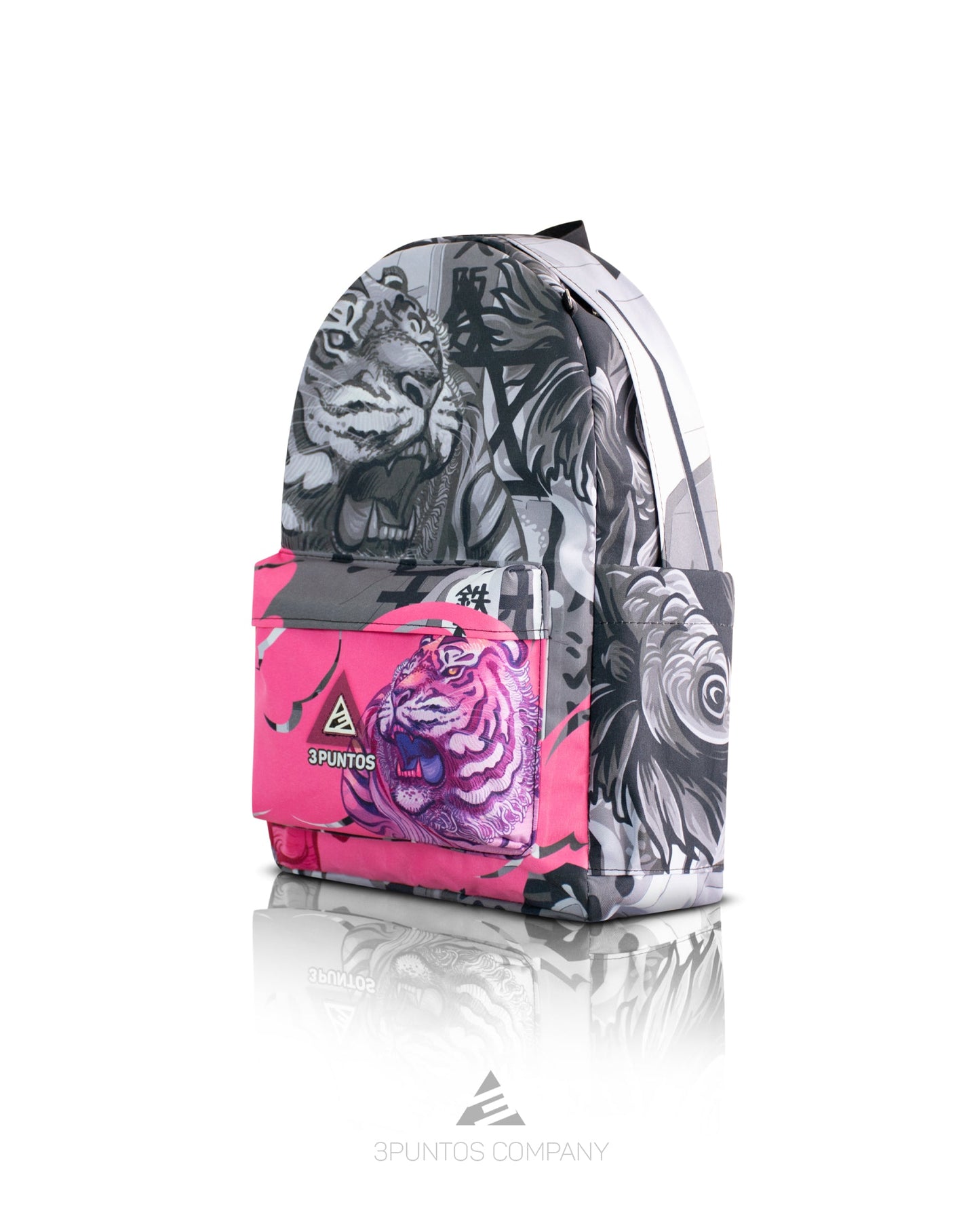 Morral Fusión Tigre Lila - Gris - 3PUNTOS