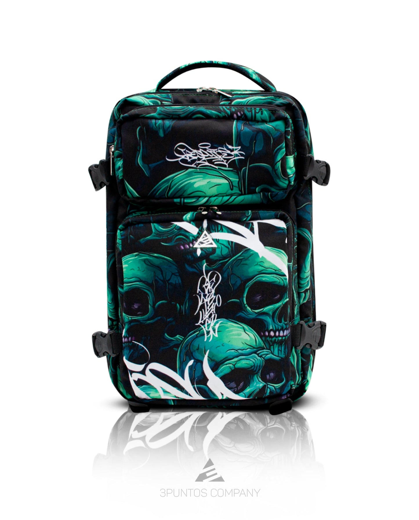 Morral Táctico - Calaveras Verdes - 3PUNTOS