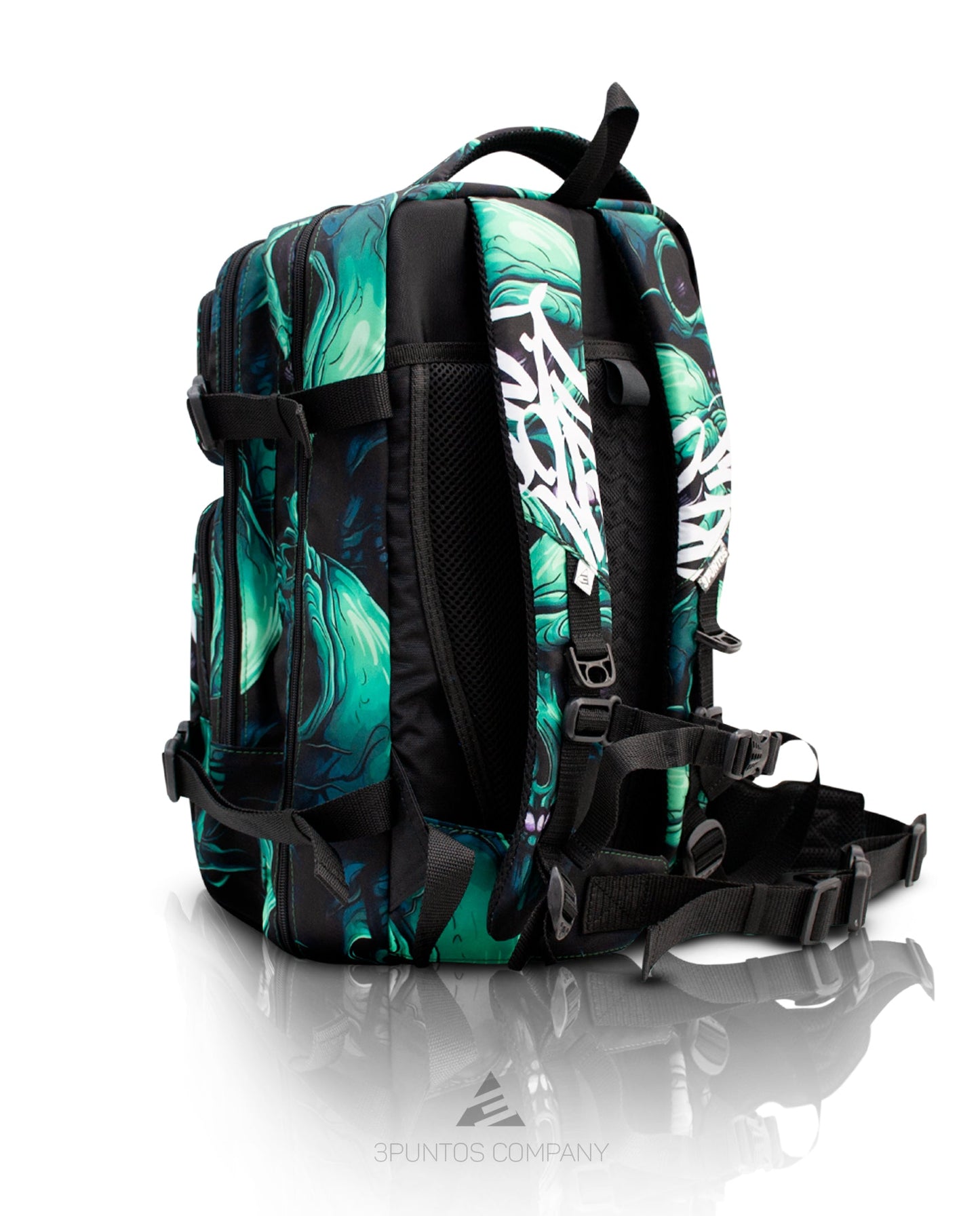 Morral Táctico - Calaveras Verdes - 3PUNTOS
