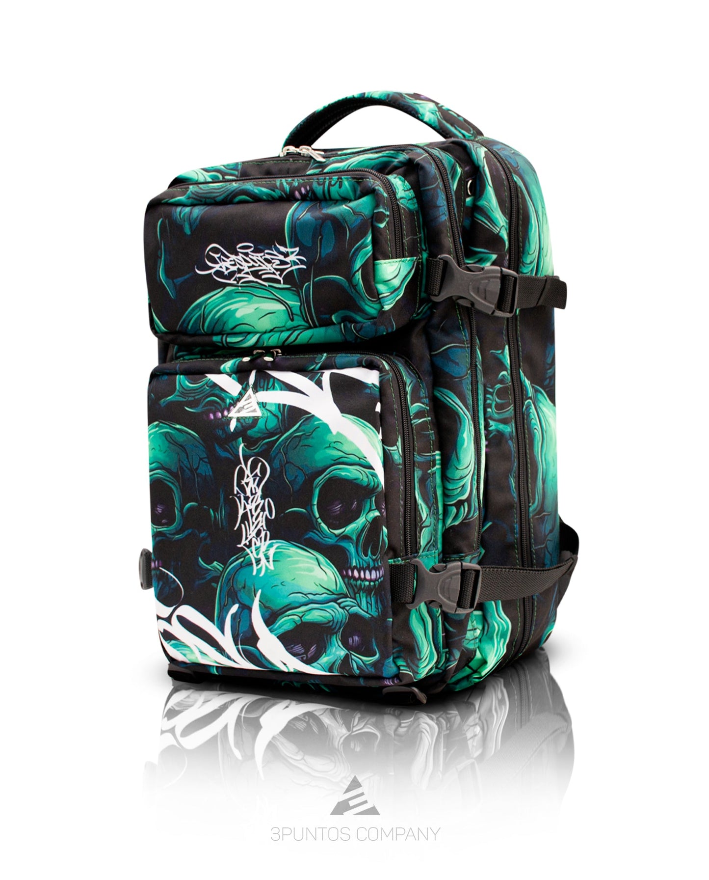 Morral Táctico - Calaveras Verdes - 3PUNTOS
