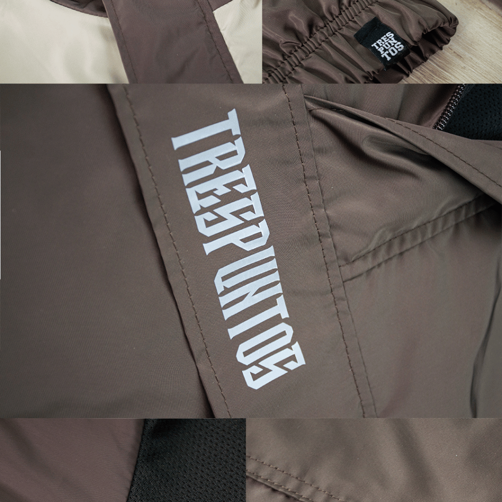 Rompe Vientos Canguro Combinada Beige - Café - 3PUNTOS