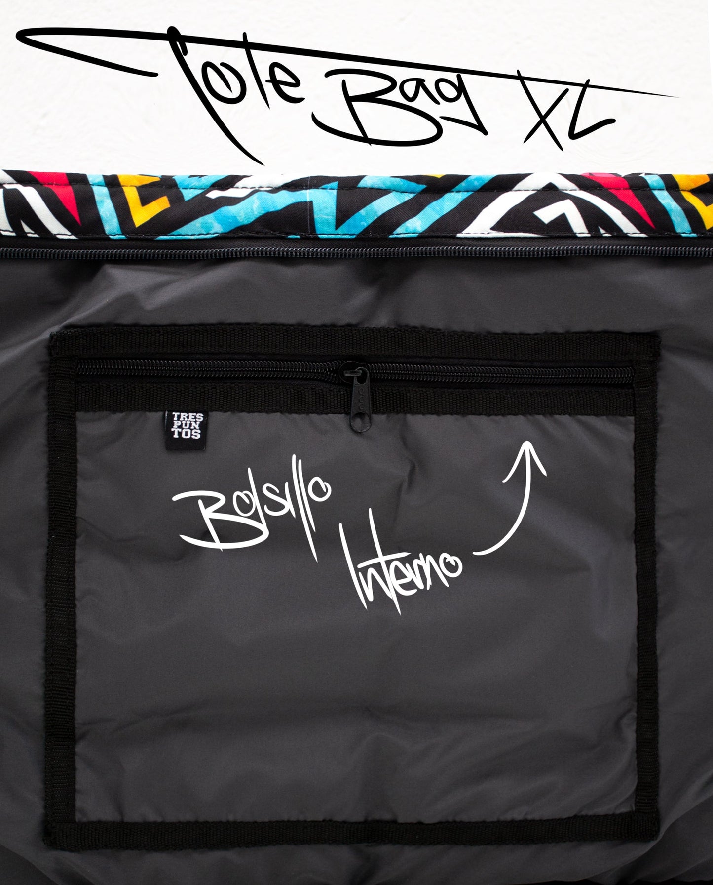 Tote Bag XL - Pattern 3P - 3PUNTOS