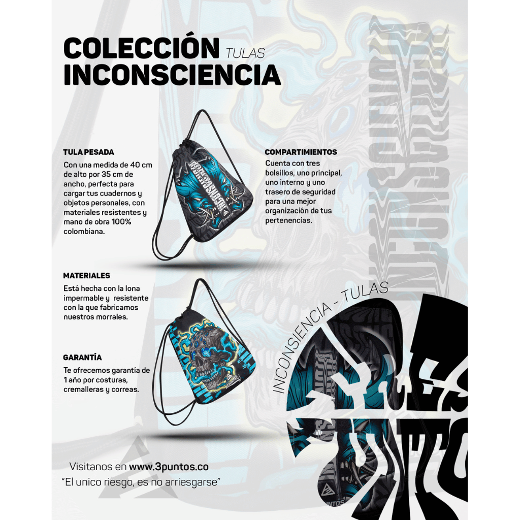 Tula Inconciencia Diablo - 3PUNTOS
