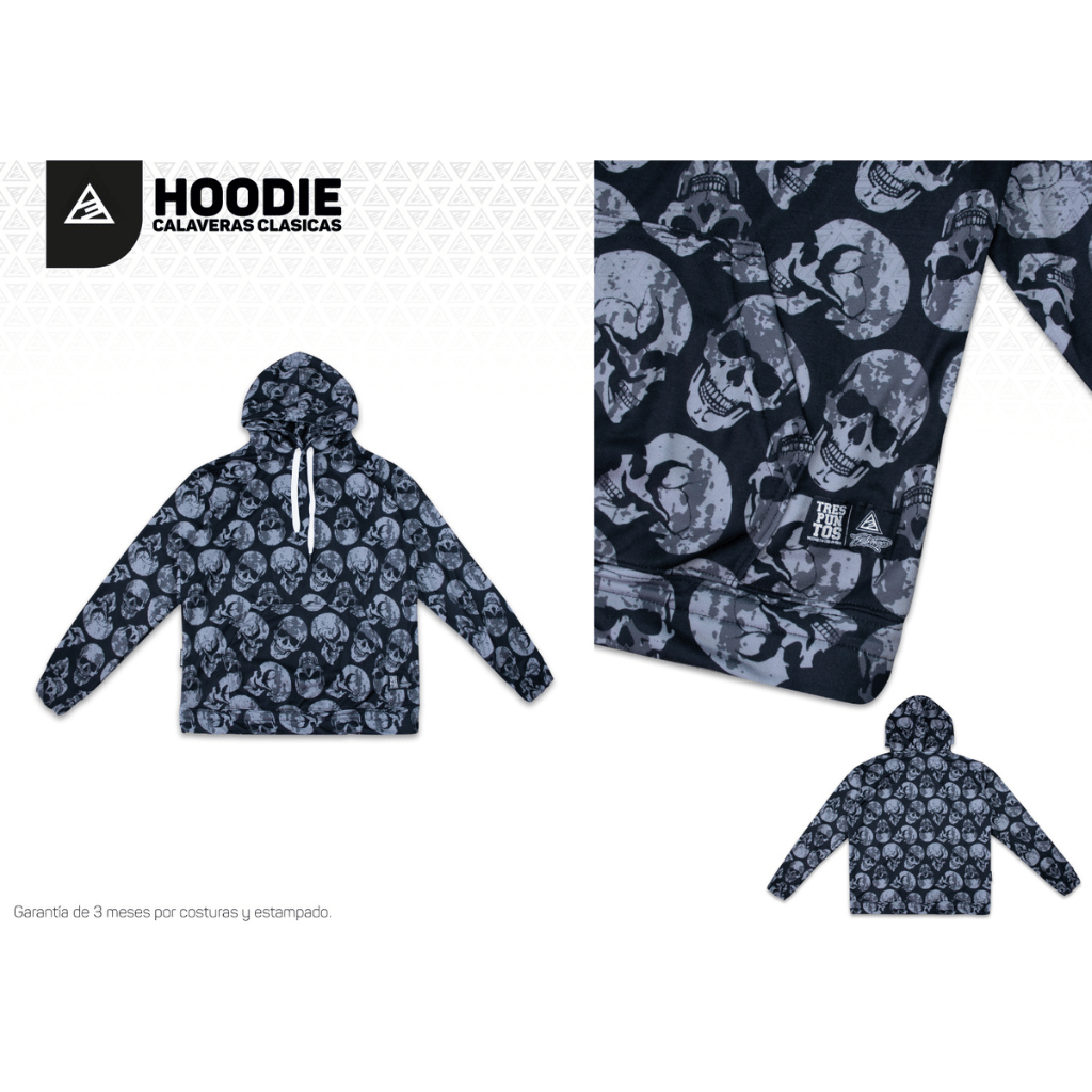 Hoodie Calaveras Clasica