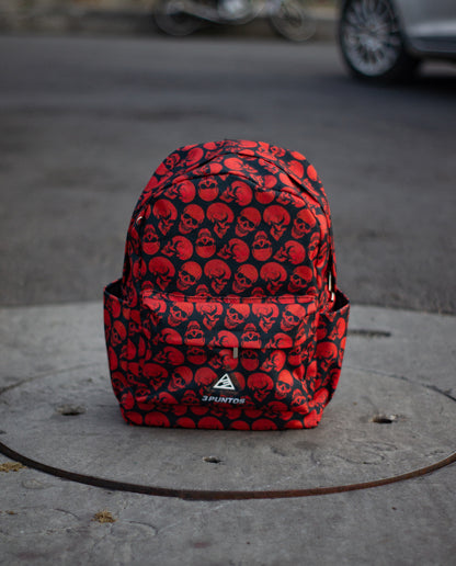 Morral Clásico Calaveras Rojas