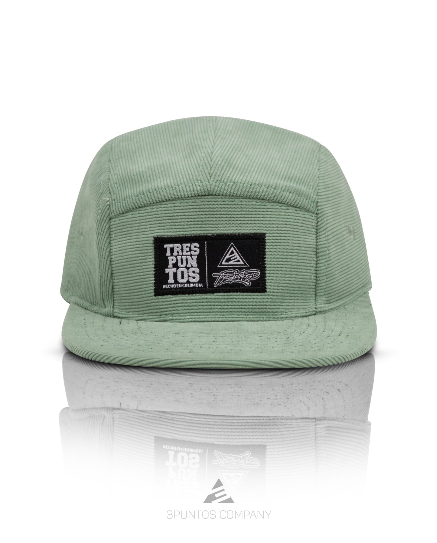 Gorra 5 Paneles Menta Pana