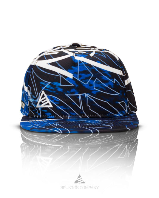 Gorra Plana - Graffiti Azul