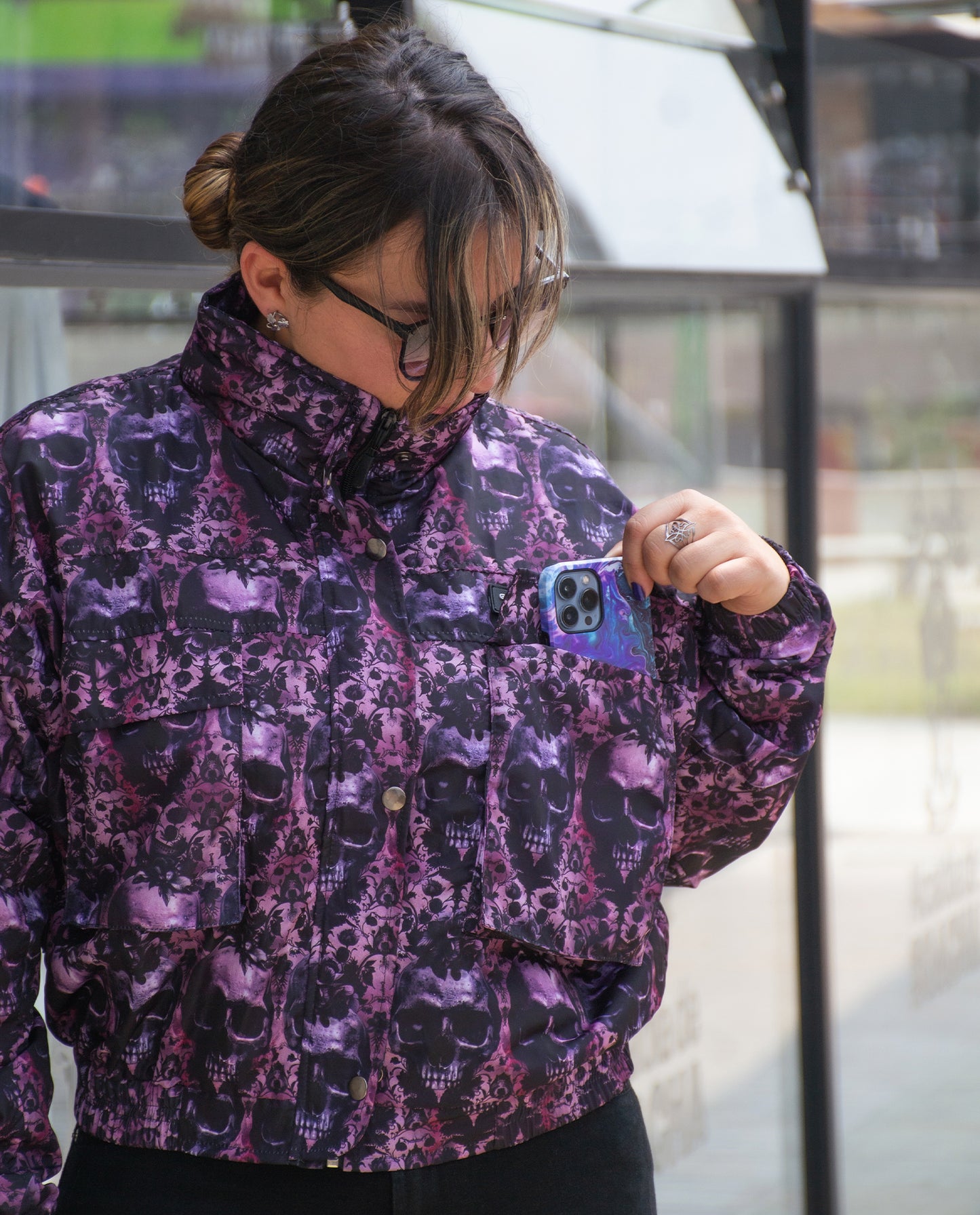 Chaqueta Mujer Peka - Craneos Purp