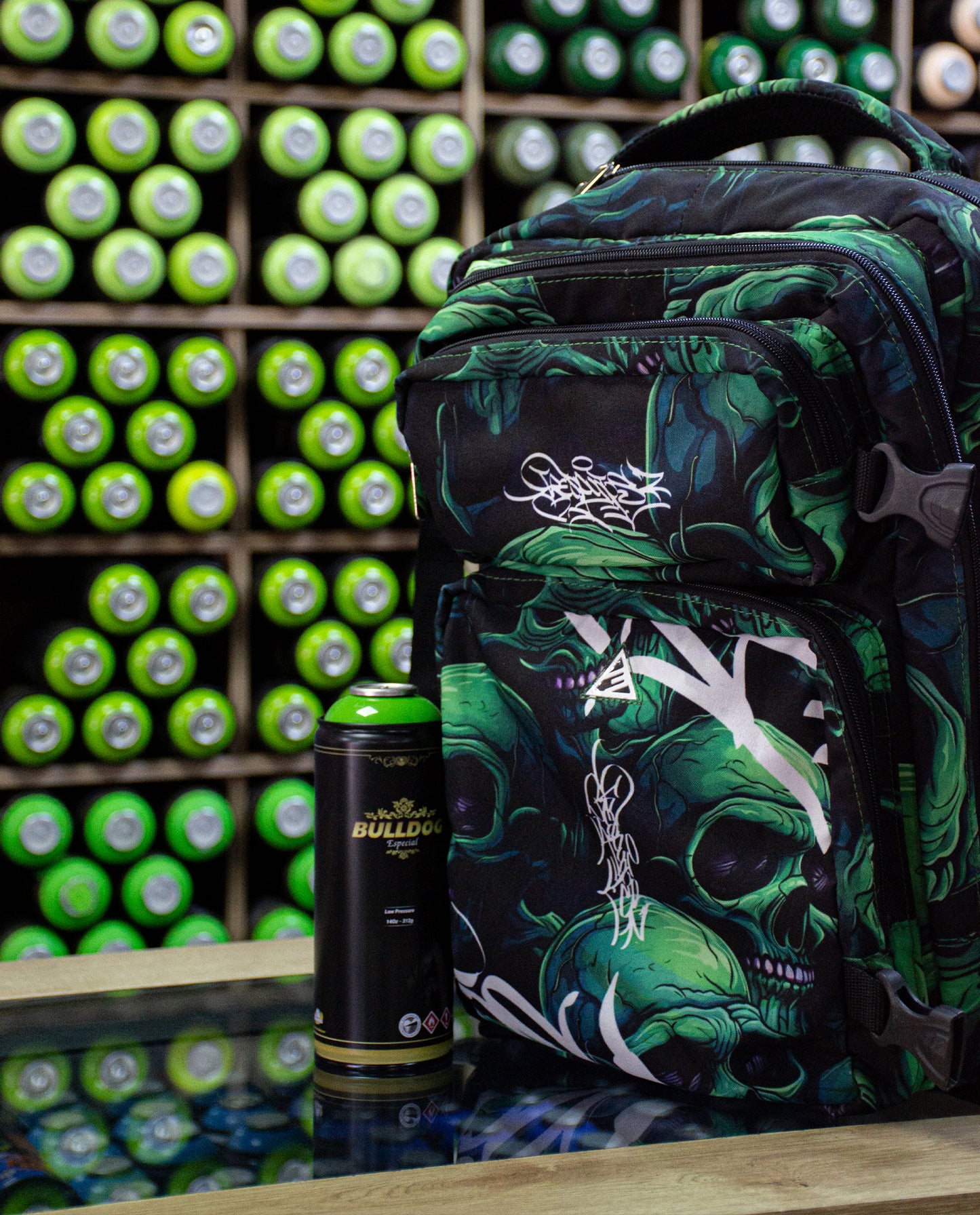 Morral Táctico - Calaveras Verdes