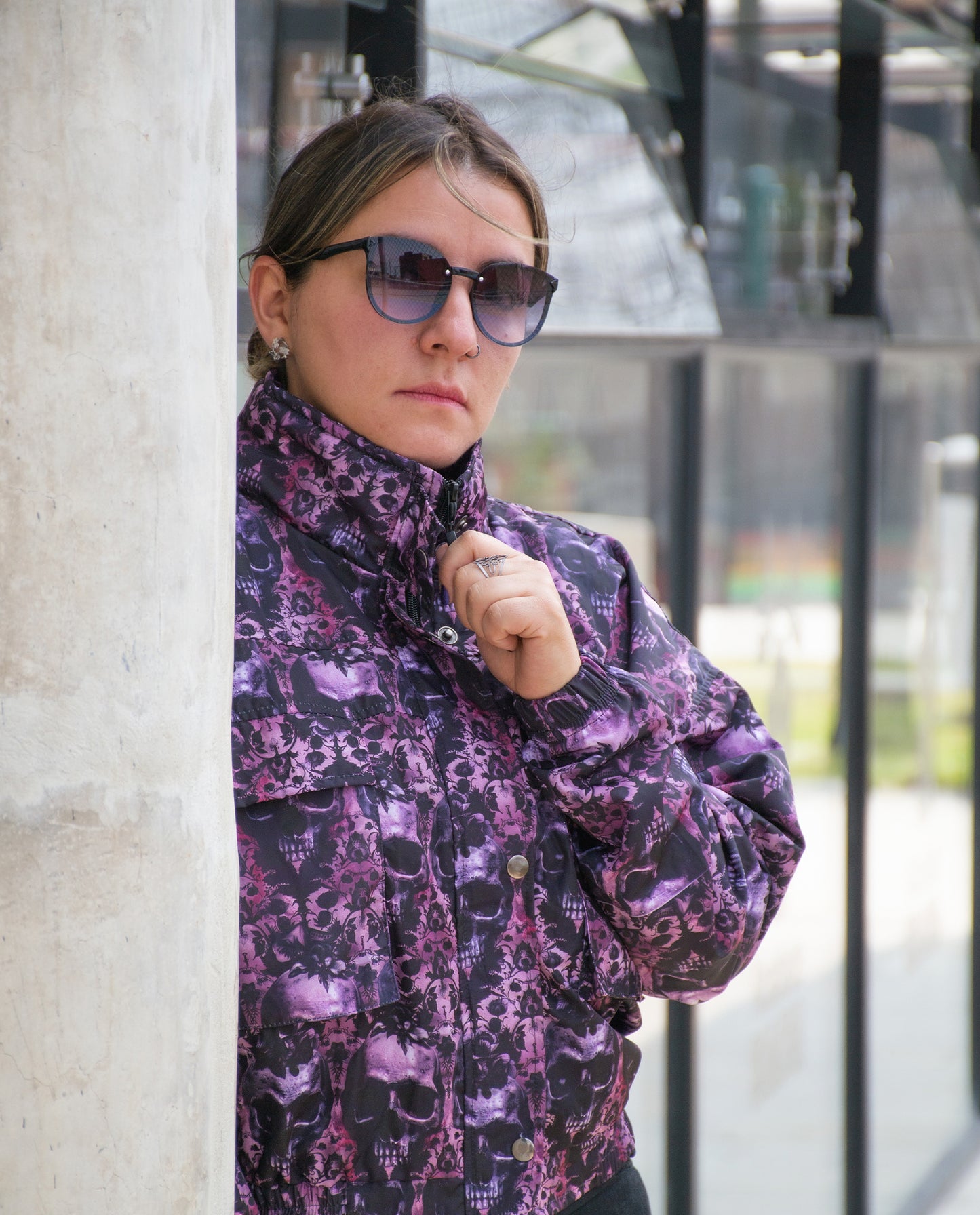 Chaqueta Mujer Peka - Craneos Purp