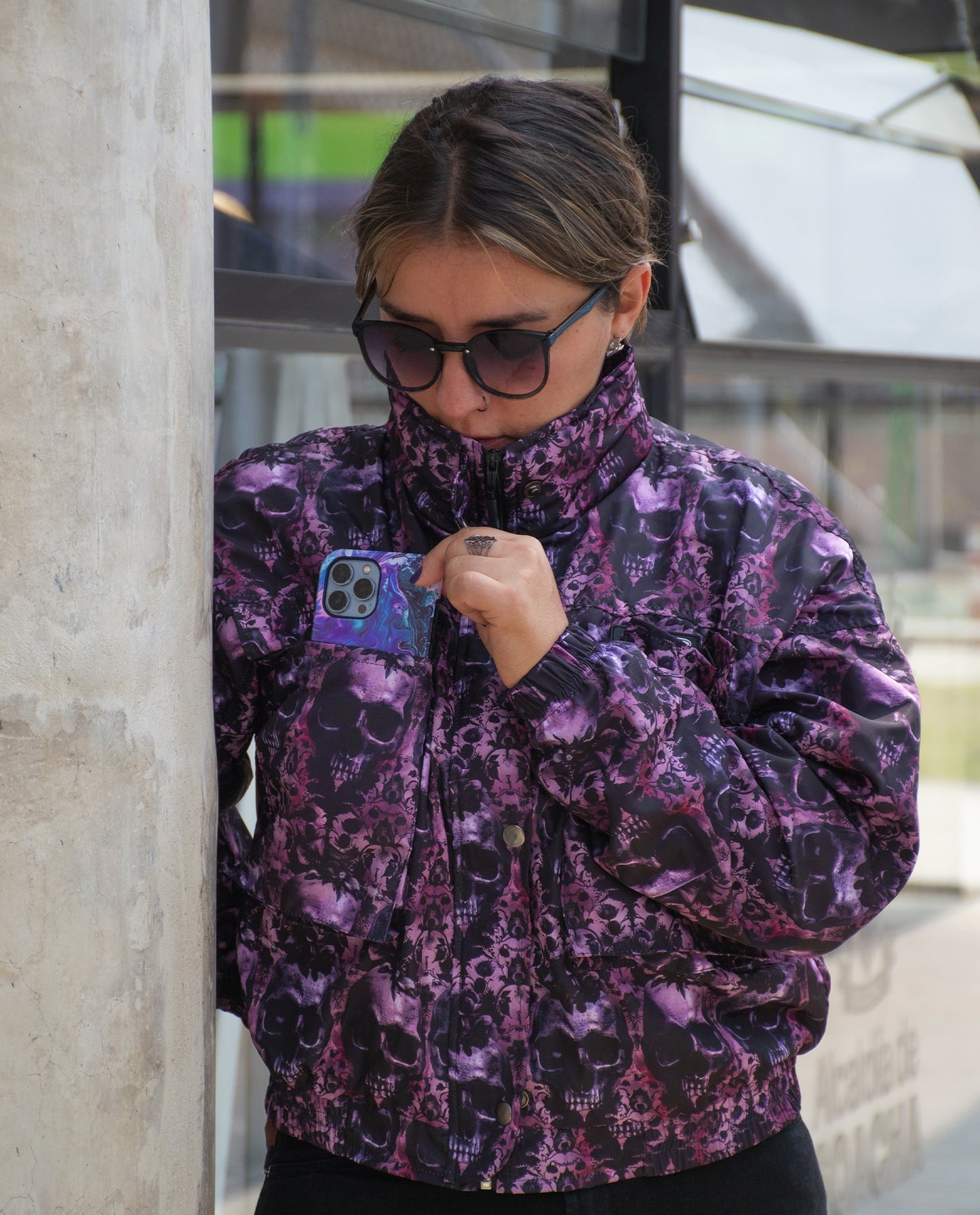 Chaqueta Mujer Peka - Craneos Purp