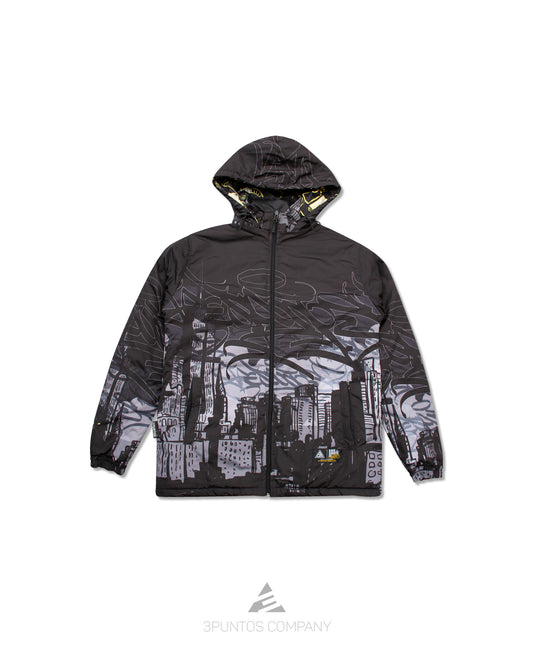 Chaqueta Doble Faz Puff - Batman Gotica