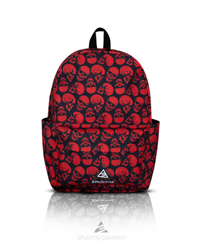 Morral Clásico Calaveras Rojas