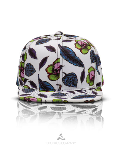 Gorra Plana - Skull Leaves