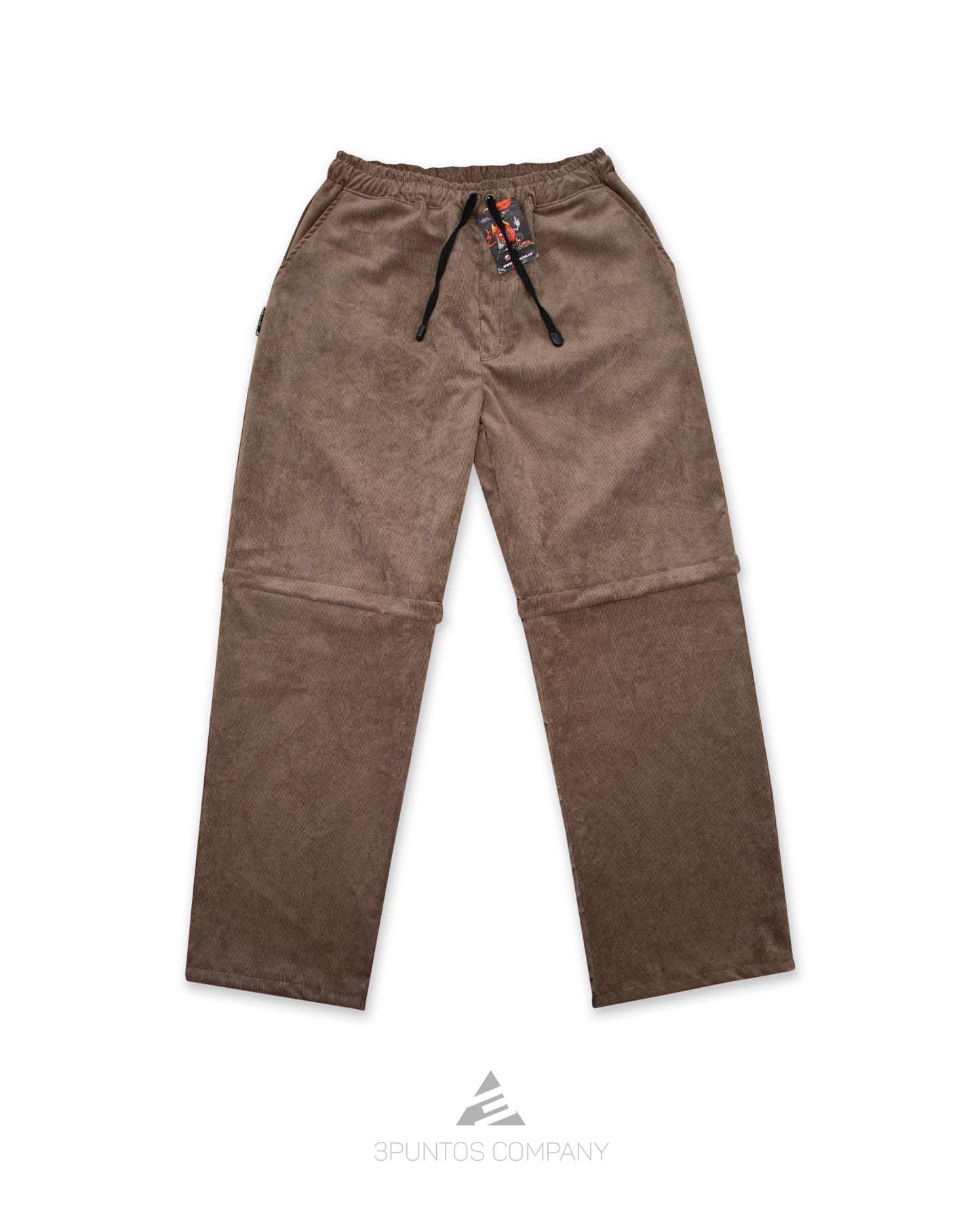 Pantalón Convertible Pana - Café