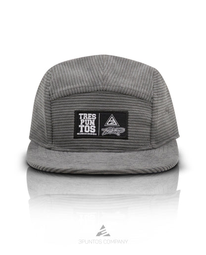 Gorra 5 Paneles Gris Pana