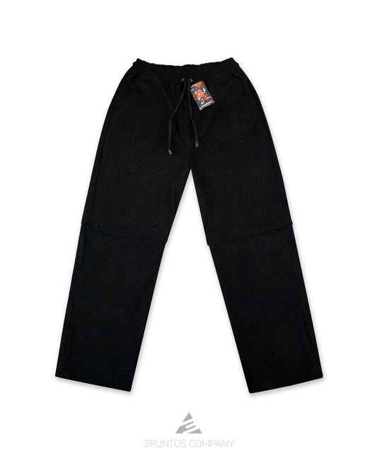 Pantalón Convertible Pana - Negro