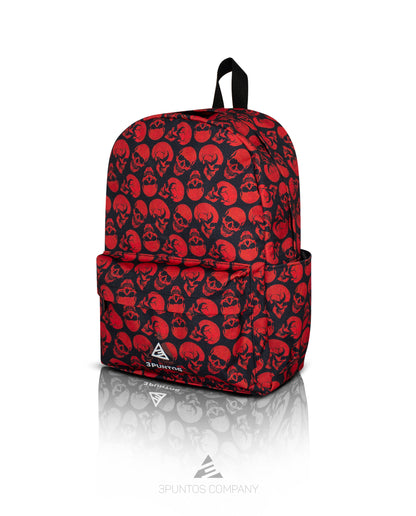 Morral Clásico Calaveras Rojas