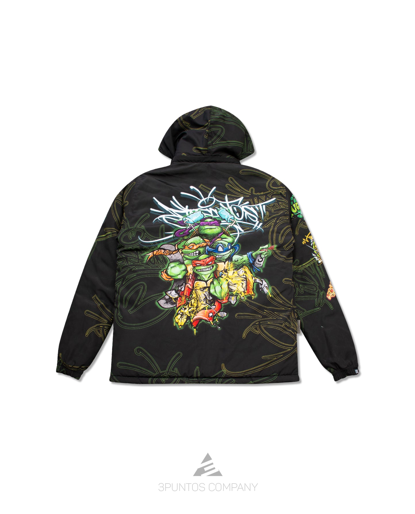 Chaqueta Doble Faz Puff - Tortugas ninja