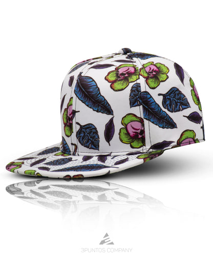 Gorra Plana - Skull Leaves