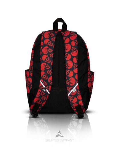 Morral Clásico Calaveras Rojas