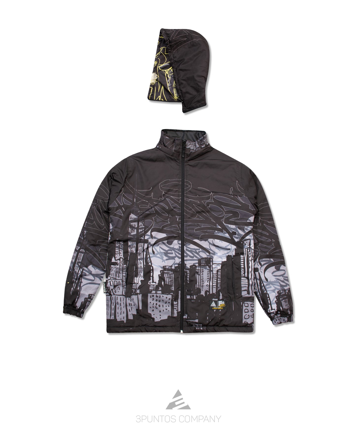 Chaqueta Doble Faz Puff - Batman Gotica