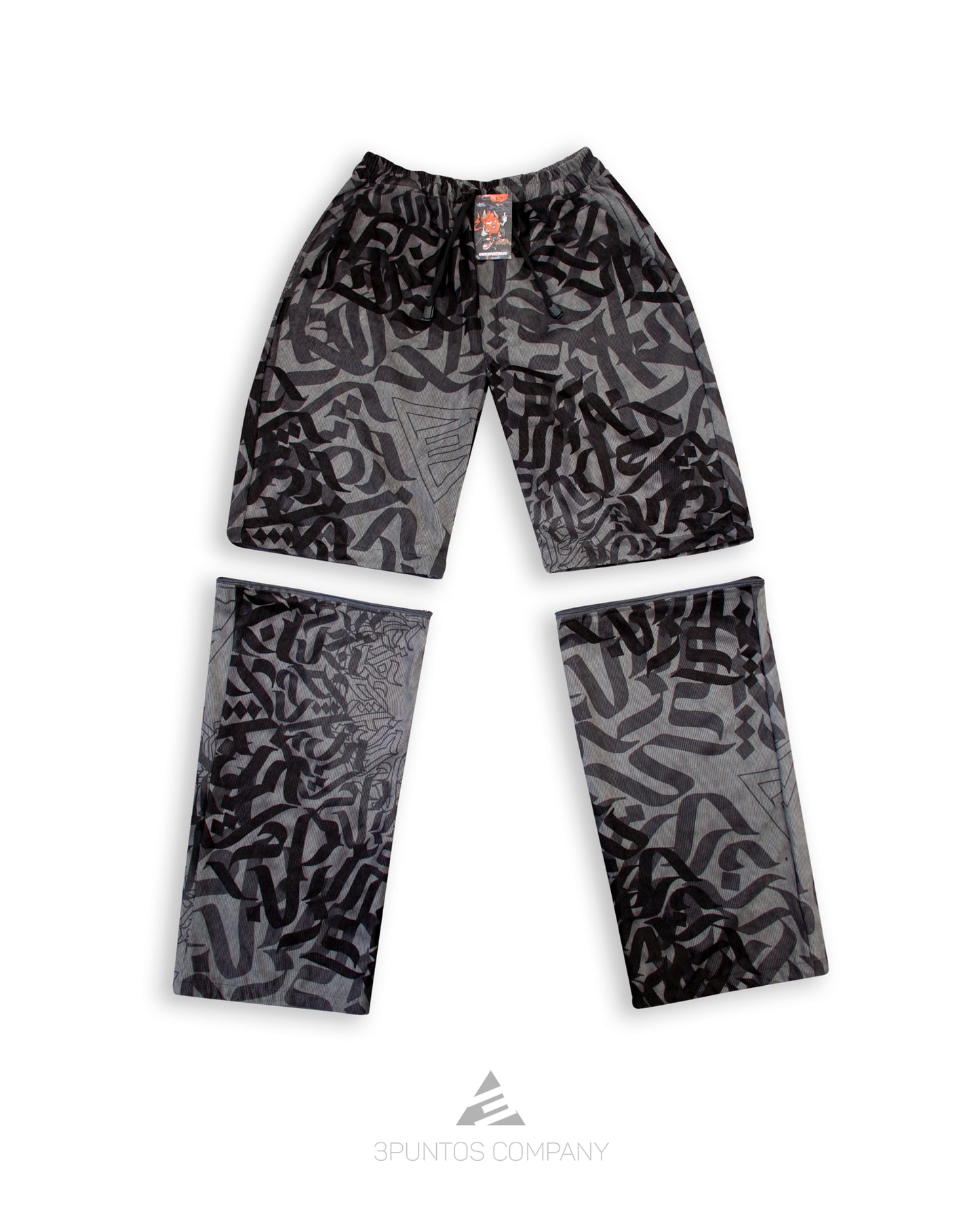 Pantalón Convertible Pana - Dark