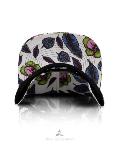 Gorra Plana - Skull Leaves