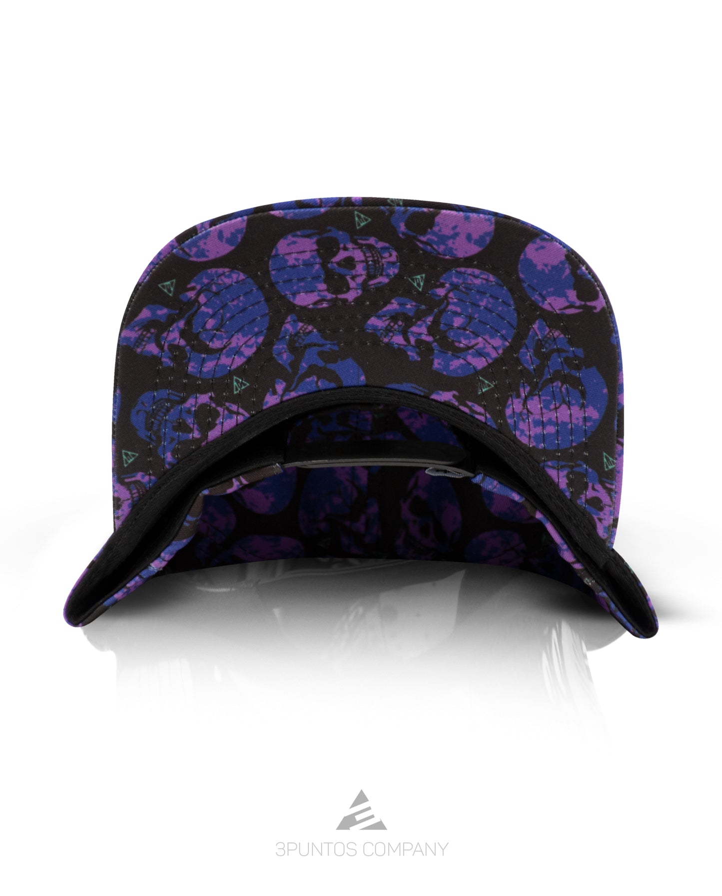 Gorra Plana Calaveras Clásicas Morada