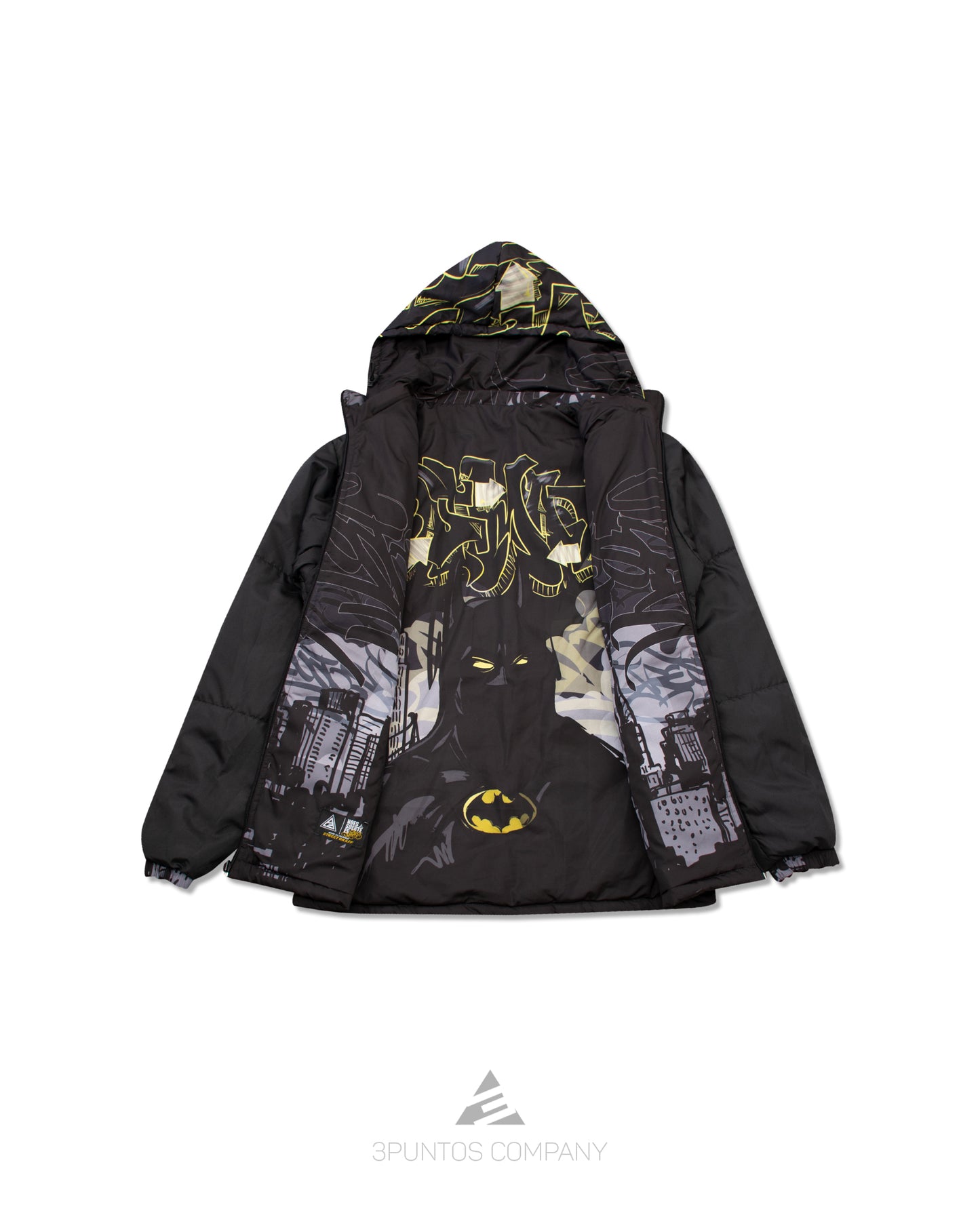 Chaqueta Doble Faz Puff - Batman Gotica