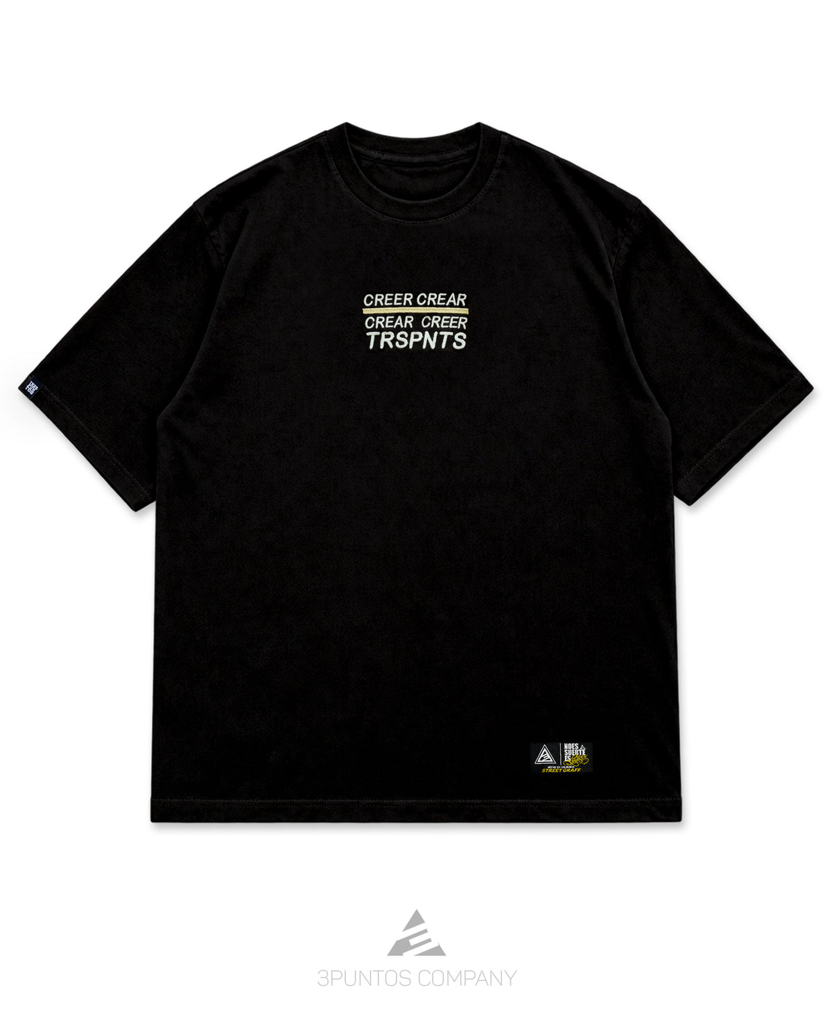 Camiseta Oversized - Oscuridad Bordada