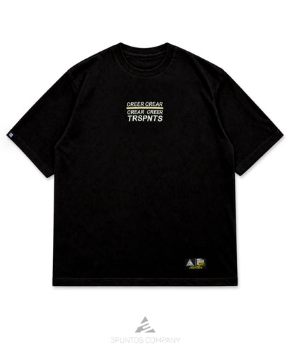 Camiseta Oversized - Oscuridad Bordada