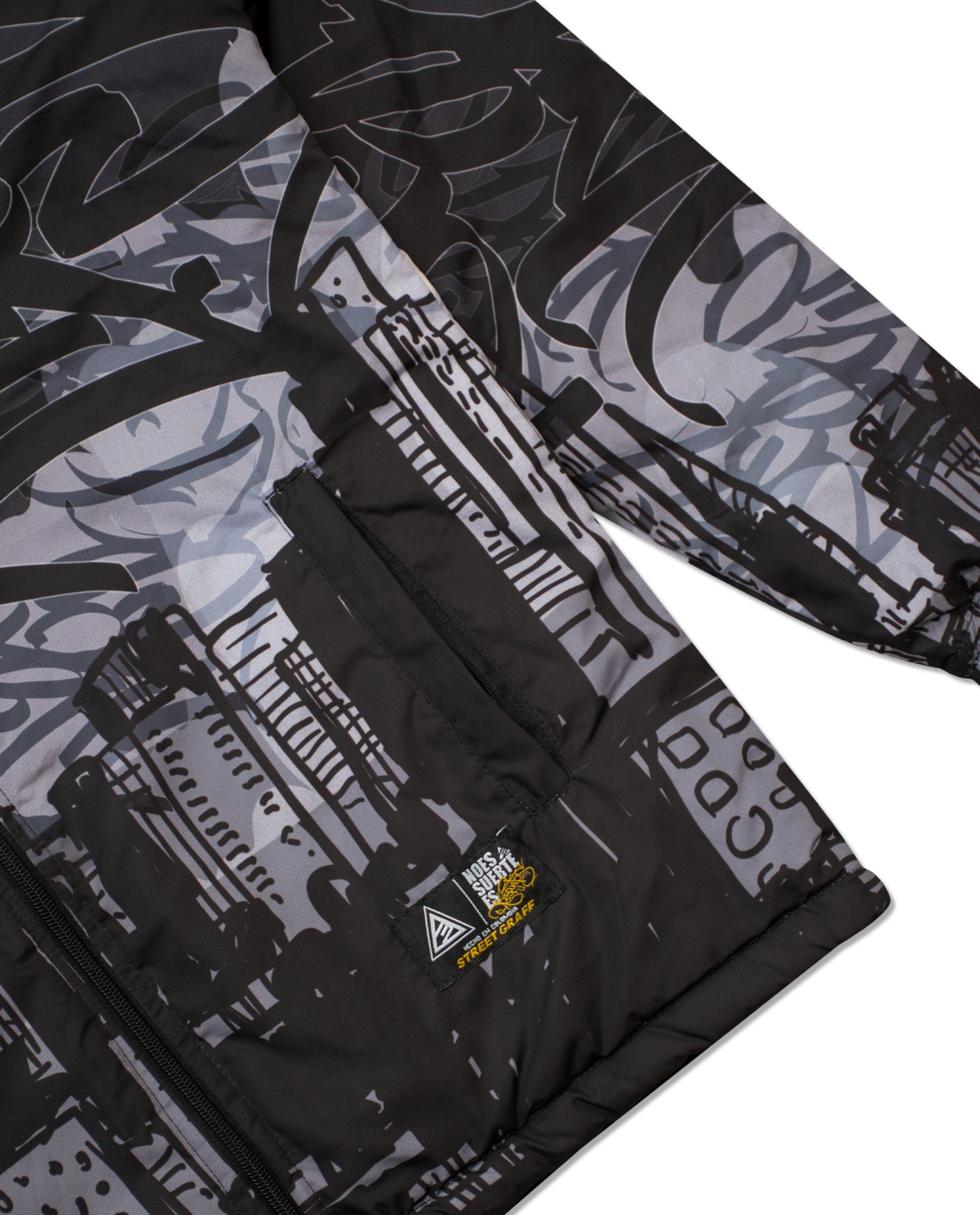 Chaqueta Doble Faz Puff - Batman Gotica