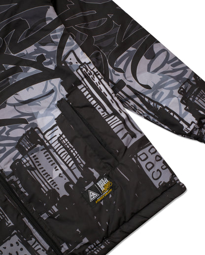 Chaqueta Doble Faz Puff - Batman Gotica