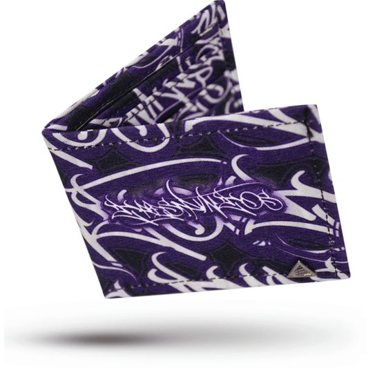 Billetera Clasic Graffiti Morada - 3PUNTOS