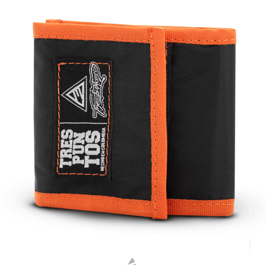 Billetera Inco Negra - Naranja - 3PUNTOS