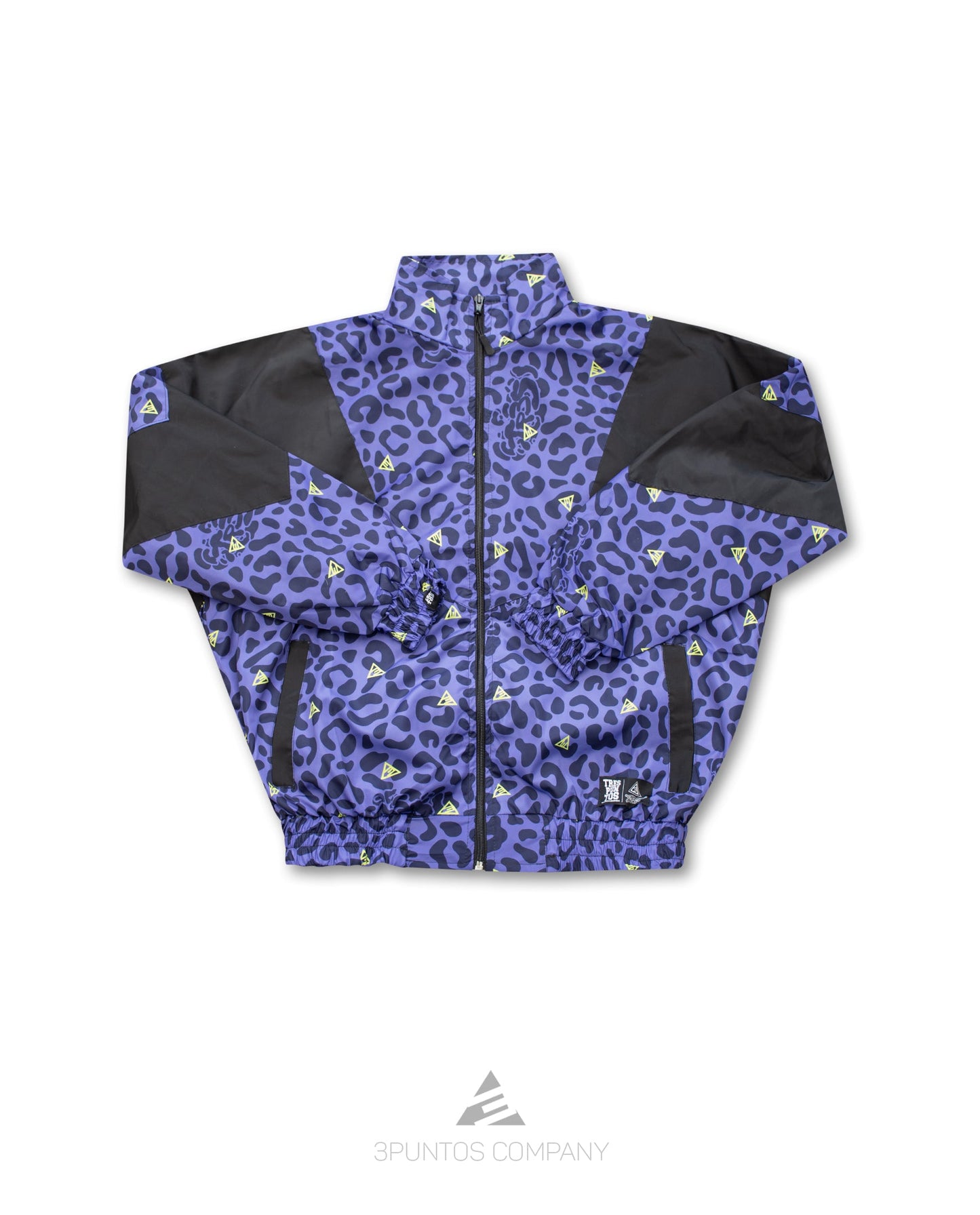 Chaqueta Crop Top Leopardo - Negro Mujer - 3PUNTOS